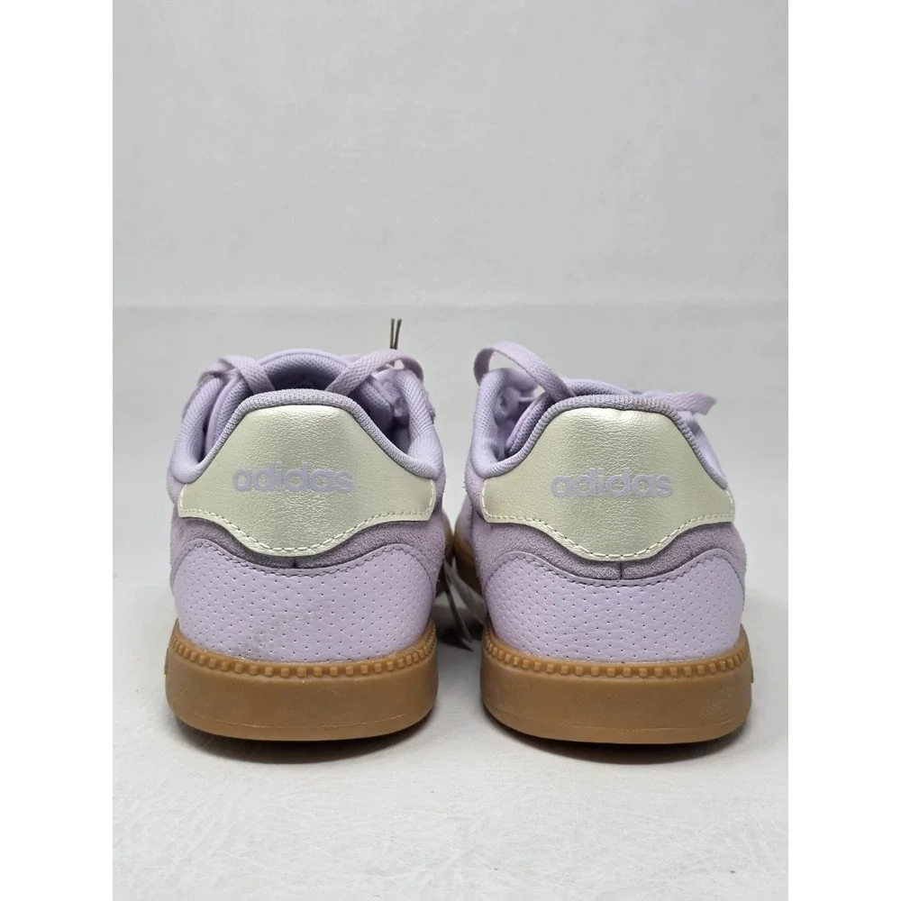 adidas Breaknet Sleek Trainers Women's Size 7.5 Low Top Lace-Up Purple Gum New